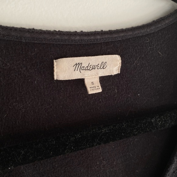 Madewell black tie-front shirt, size small - Picture 3 of 4